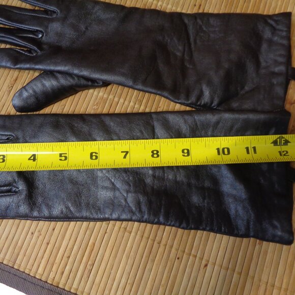 Worthington Leather Gloves Longer Style Womens - Picture 7 of 7
